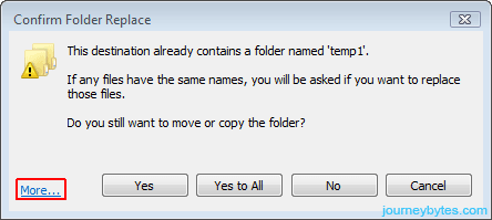 File Conflict Dialog