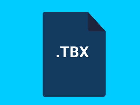 A TBX file format icon