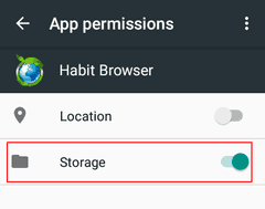storage permission