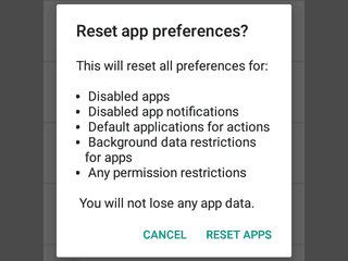 app preferences