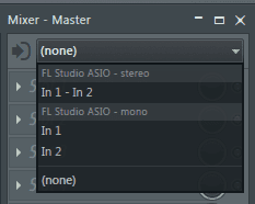 A screenshot showing the Audio options in FL Studio 12.