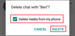 confirm deletion