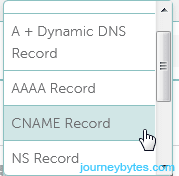 A screenshot showing domain records in Namecheap's dashboard.