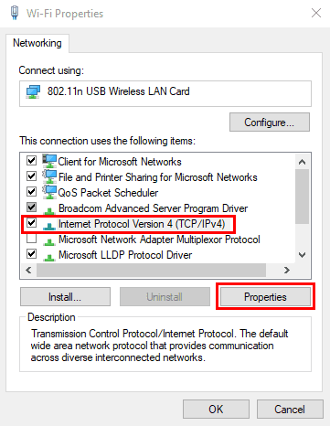 A screenshot showing the Wi-Fi properties of a mobile hotspot connection in Windows 10