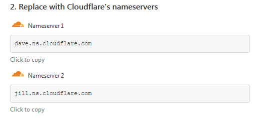 Cloudflare's Nameservers