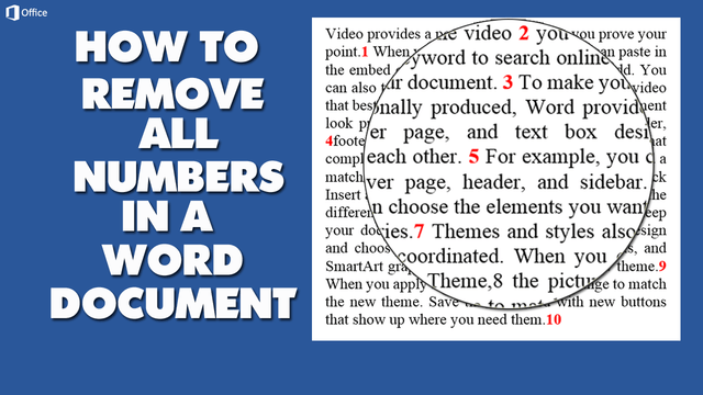 Remove all numbers in word