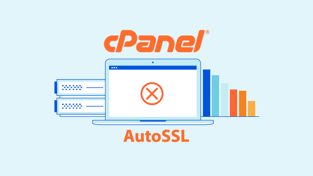 Image showing cPanel logo and AutoSSL Error