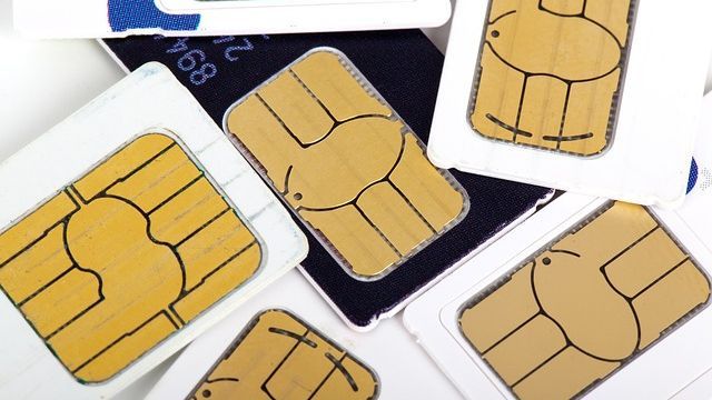 Picture of sim cards.