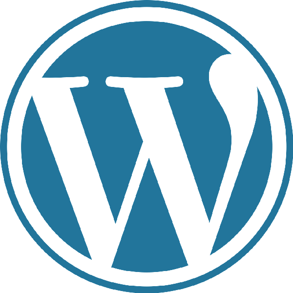 An image of the WordPress logo.
