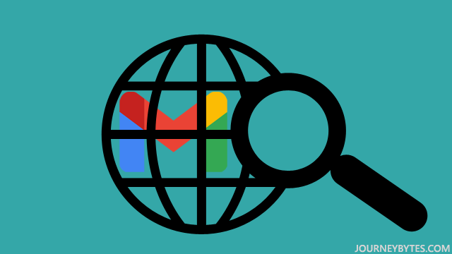 Image of the Gmail logo behind a globe.