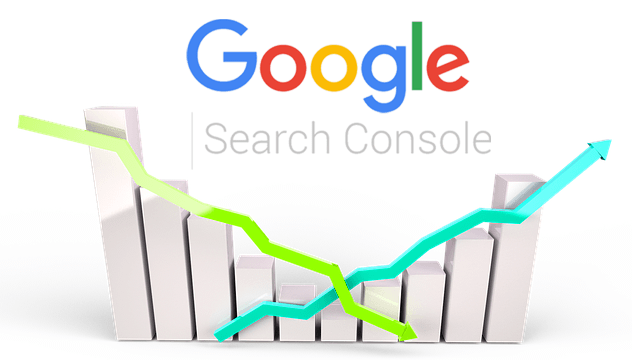 An image of the Google Search Console logo above a chart.