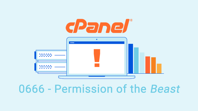 Image of the cPanel logo above a server illustration.