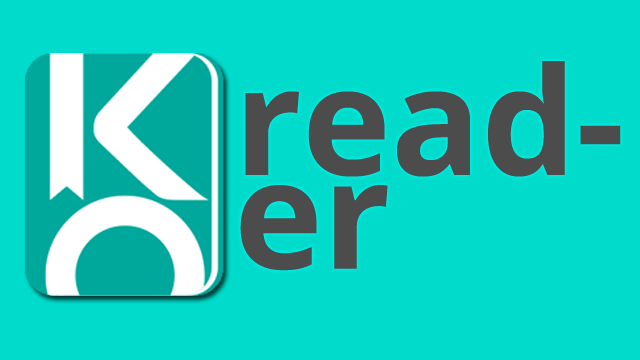 Image of the KOReader logo next to its hyphenated title.