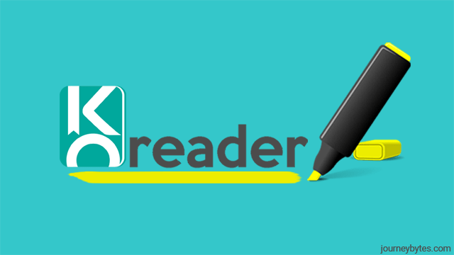 Image of KOReader logo next to a yellow highlighter.